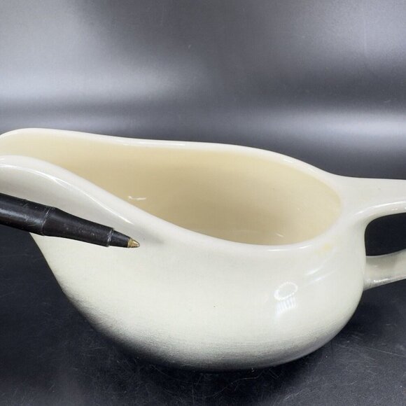 Crown Potteries Co Evansville Indian Pottery Gravy Boat Bowl USA Hand Made VTG - Picture 4 of 10